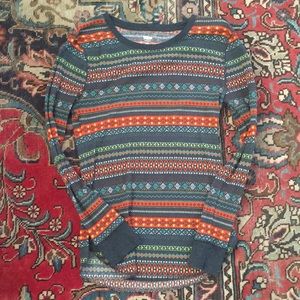 Old Navy patterned thermal top